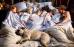 Rene Russo, Jessica Habib, Brecken Palmer, Ty Panitz, Nicholas Roget-King, Jennifer Habib, Bridger Palmer and Dennis Quaid in Paramount Pictures' Yours, Mine & Ours - 2005