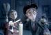 Victoria (voiced by Emily Watson) and Victor (voiced by Johnny Depp) from Warner Bros. Pictures' stop-motion animated film Tim Burton's Corpse Bride - 2005
