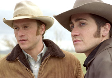 Heath Ledger and Jake Gyllenhaal in Focus Features' Brokeback Mountain - 2005