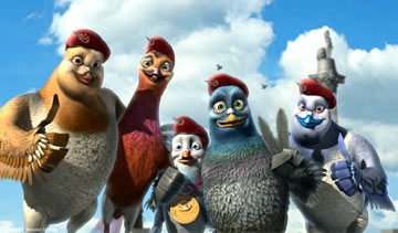 The pigeons of Squad F from Walt Disney Pictures' Valiant - 2005