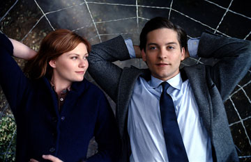Kirsten Dunst as Mary Jane Watson and Tobey Maguire as Peter Parker in Columbia Pictures' Spider-Man 3 - 2007