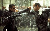 Keanu Reeves and Hugo Weaving in Warner Brothers' The Matrix: Revolutions - 2003